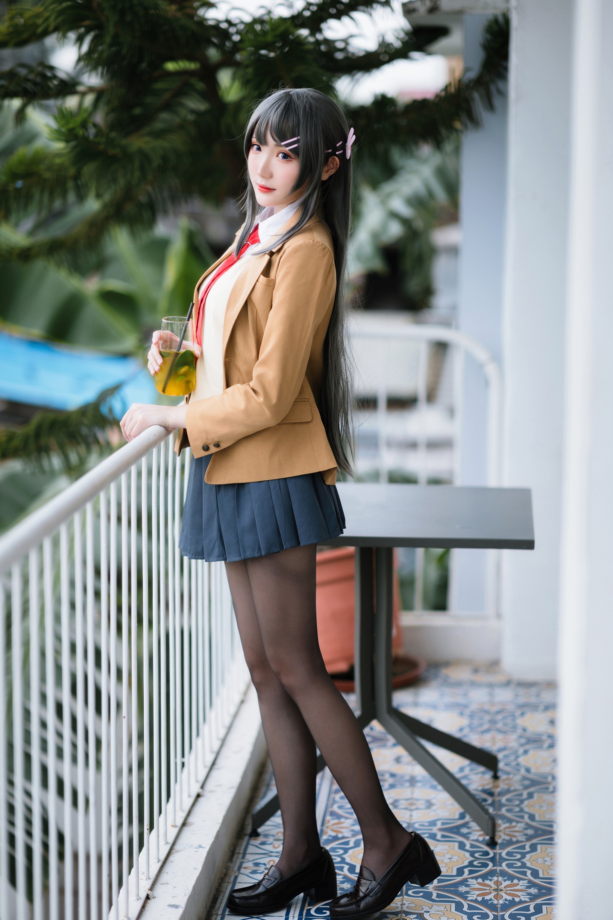 瓜希酱 - NO.091 樱岛麻衣 校服[20P]-XikXak